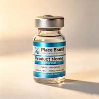 Étiquettes et boîtes personnalisées en PVC laser holographique résistantes à l'eau et à la chaleur pour les étiquettes de contenants de peptides de 3 ml/5 ml/10 ml