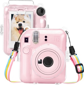 Étui transparent avec poche de rangement <span class=keywords><strong>pour</strong></span> photos et accessoires <span class=keywords><strong>pour</strong></span> Fujifilm <span class=keywords><strong>Instax</strong></span> <span class=keywords><strong>Mini</strong></span> 12 Crystal Camera Housse de protection - Product Image 1