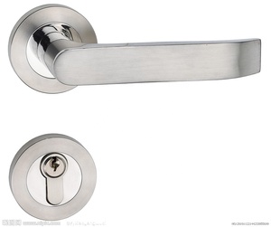 Hợp Kim Kẽm Quảng Trường Rose Bảo Mật Phòng Tắm Phòng Ngủ Satin Nickel Khóa Cửa Bằng Gỗ Có Tay Cầm - Product Image 4