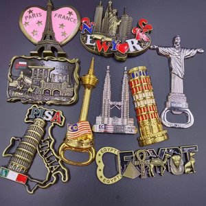 Custom Different <strong>Countries</strong> French Paris New York Canada <strong>Country</strong> <strong>City</strong> Souvenir Zinc Alloy Refrigerator Magnet Metal Fridge Magnet - Product Image 3