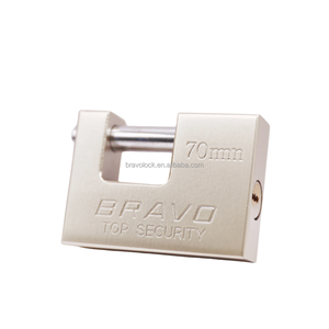 Candado Rectangular Pintado en Níquel BRAVO, Candado de Hierro, Se Acepta Personalización, 60mm/70mm/80mm/90mm/100mm - Product Image 1
