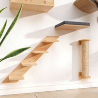 Ventes chaudes, étagères murales pour chats en bois écologique de haute qualité, hamac et plateforme pour chats, meubles pour grimper et jouer