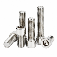 Vis à tête cylindrique en acier inoxydable de haute qualité 201 202 301 304 304L 316 316L M3-M16, fixation à tête Allen