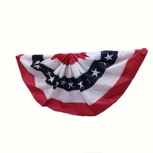 Bendera Bunting dekorasi iklan dalam ruang luar ruang kustom bendera kipas berlipat Amerika Serikat bendera bendera bendera bendera Amerika Serikat