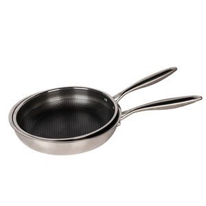 Sartén antiadherente de panal de acero inoxidable personalizada, sartén para huevos y bistec de pantalla completa con tipo <span class=keywords><strong>Wok</strong></span> de cocina de metal - Product Image 2
