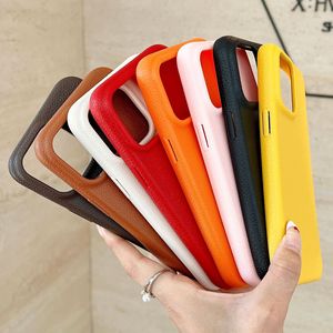 Coque de téléphone antichoc intégrale en cuir texturé Litchi, coque protectrice souple pour iPhone 11 12 13 14 15 16 Pro Max - Product Image 3