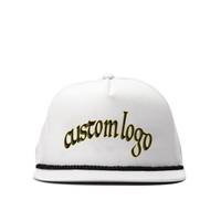 Hombres Classic Richardson 256 Estilo Flat Brim Golf Rope Sports Caps Custom Logo Gorras Plain White 5 Panel Polo Snapback Hat