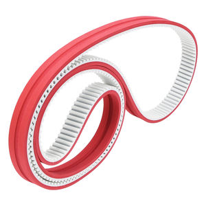 Özelleştirilebilir kırmızı kauçuk zamanlama kemeri aşınmaya dayanıklı taşlama dişleri çiftlik endüstrileri OEM desteklenen standart transmisyon kayışları - Product Image 5