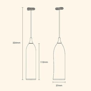 Nuevo Batidor Portátil Recargable USB, Espumador de Leche Eléctrico de Mano, Mezclador Automático de Café para Herramientas de Té - Product Image 2