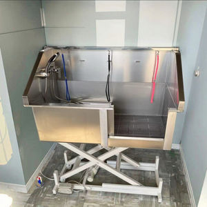 大型バスタブ電気バスシンクペットクリニック用動物用ステンレス鋼電気リフトペット入浴プール - Product Image 6