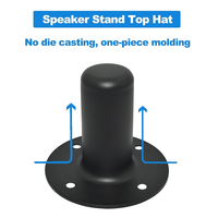 Flight case Sac Accessoires Top Hat Acier H 107mm M20 Filetage RAL Dia Top Hat Acier H 107mm M20 Filetage RAL 1 3/8 "Dia
