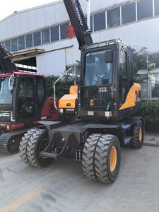 XINIU 6-tons wielgraafmachine XN75B Rhinoceros graafmachine met reserveonderdelen en sloophamer - Product Image 3