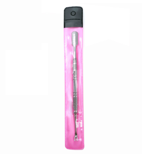 Outil de technicien d'ongles de qualité supérieure poussoir à cuticules tondeuse en acier inoxydable couleur argent double extrémité nettoyant pour vernis à ongles dissolvant - Product Image 6