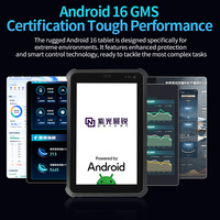Tablette Android 16 robuste de 8 pouces pour véhicule, 4G Wi-Fi NFC, port RJ45, terminal RTK haute précision, nouvelle entrée large tension, système de bus
