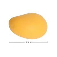 Balle anti-stress en latex pelucheux en forme de mangue, à récupération ultra-lente, jouet de décompression et anti-anxiété