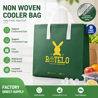 Sac isotherme portable pour livraison de repas, certifié BSCI, personnalisable avec logo, en TNT non tissé, étanche