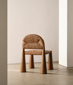 Silla Moderna y Sencilla de Madera y Ratán con Cojines Suaves y Cómodos - Product Image 2