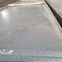Plaque d'acier antidérapante à carreaux diamantés, épaisseur 6 mm, acier au carbone laminé à chaud, plaque à marches pour escaliers, passerelles et sols