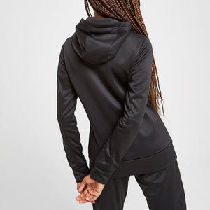 China cheap low moq women winter tracksuit thick warm blank women 2 piece jogging suit sets - Product Image 2