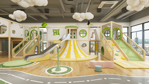 La migliore vendita di mobili da gioco al coperto personalizzati per più colori per la cura dei bambini dopo il centro giochi di classe - Product Image 6