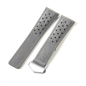 Adecuado para relojes TAG <span class=keywords><strong>Heuer</strong></span> con orificios de ventilación y cierre desplegable de 20, 22 y 24 mm. - Product Image 1