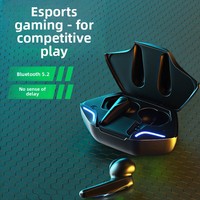 Écouteurs intra-auriculaires sans fil pour le gaming e-sport avec annulation active du bruit (ANC), étanchéité à vie, commandes tactiles, ultra-faible latence