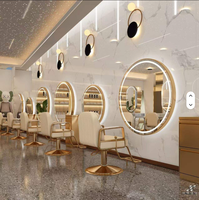 Miroir circulaire de salon de coiffure avec éclairage LED, très demandé