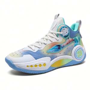 Chaussures de basketball montantes en tissu respirant pour hommes et femmes, baskets mi-montantes pour le sport en extérieur, mode été printemps automne - Product Image 3