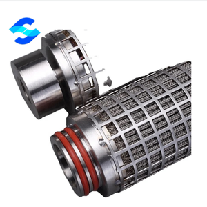 Zone de Filtration supérieure Cartouche filtrante plissée en maille d'acier inoxydable de 5 microns 10 pouces pour Filtration de vinaigre de <span class=keywords><strong>cidre</strong></span> de <span class=keywords><strong>pomme</strong></span> - Product Image 1