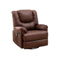 Fauteuil inclinable électrique multifonctionnel en cuir synthétique de haute qualité avec fonction massage