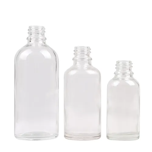 Oem Oem Oem Groothandel Transparante Lege Glazen Etherische Olie Flessen, Cosmetische Druppelfles 18Mm Parfum Glazen Fles