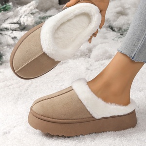 Autumn Winter Women's for <strong>Slippers</strong> Thick-Soled Comfortable <strong>Furry</strong> Half-Covered Snow <strong>Boots</strong> for Outdoor Use for Couples - Product Image 4