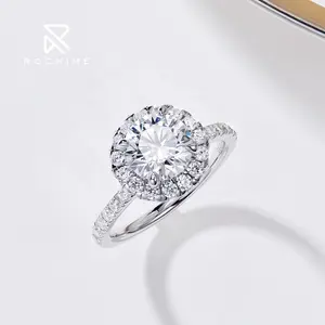 Rochime 925 silver 5A cz cubic zirconia S925 zircon engagement the one ring jewelry women