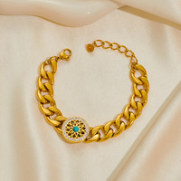 Parures de bijoux de luxe en acier inoxydable 316L, style western, anti-ternissement, pour femmes, avec bracelet et collier en turquoise, vente en gros