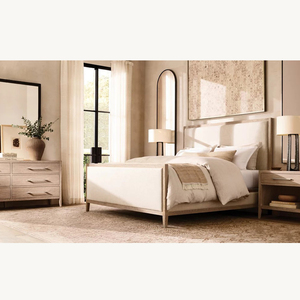 Высококлассная легкая Роскошная гостиничная спальня из массива дерева мебель на заказ 1,8-метровая небольшая квартира двуспальная кровать простая Свадебная кровать - Product Image 6