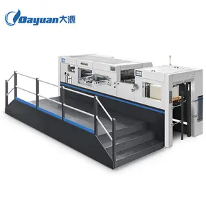 DAYUAN MHC-1060CE foglio di cartone automatico fed flatbed die macchina di taglio con strippaggio