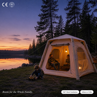 Tente Zentopia Air imperméable, salon et chambre, toile de coton 210g, installation rapide pour 6 personnes, glamping, OEM