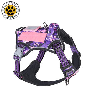 SinSky Nylon Heavy Duty Réfléchissant Grand Pet Confortable Grand Poitrine Pour Chien Extérieur Sans Pull Harnais Tactique Pour Chien - Product Image 4