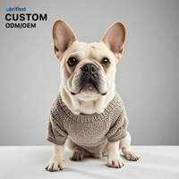 Pull en Coton Côtelé de Luxe Personnalisé Joymay pour Chien, Taille XL, Chaud Hiver, Motif Écossais Mignon, en Polyester Tricoté – Vente en Gros