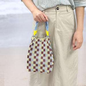 Çok amaçlı açık büyük kapasiteli Tote iş çeşitli eşyalar örgü çanta kadınlar için dokuma çanta - Product Image 2