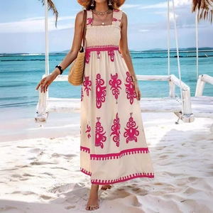 <span class=keywords><strong>Vestidos</strong></span> Florales de Cintura Imperio para Mujer, Moda Sostenible, Venta al por Mayor, Compras al por Mayor, Vestido Casual - Product Image 4