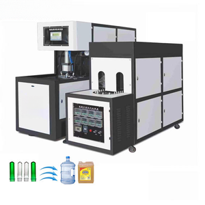 Máquina sopladora de botellas semiautomática de alta eficiencia, de una salida y dos botellas, de tamaño pequeño, capaz de soplar botellas de 10 ml a 5 l. - Product Image 5