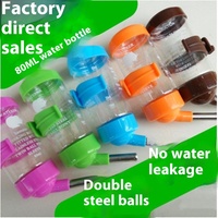 Mangeoire à eau en plastique 80ML pour animaux de compagnie pour cochon hollandais Totoro petit hamster pour petits animaux