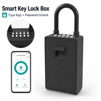 Boîte à clés intelligente Tuya avec code PIN, contrôle par application, en alliage d'aluminium, IP54, coffre-fort numérique extérieur