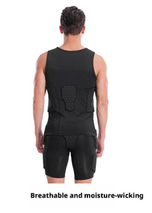 Pantalones Cortos Deportivos para Hombre, Ropa Interior con Relleno de <span class=keywords><strong>EVA</strong></span>, Compresión Transpirable, Antideslizantes, Protección para Cadera, Coxis y Muslos, para Baloncesto y Esquí - Product Image 5