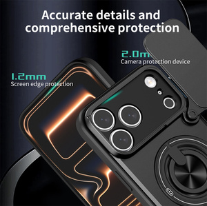 Funda Magnética para Teléfono con Protección de Lente de Cámara Deslizante de Alta Calidad para iPhone 11 <span class=keywords><strong>12</strong></span> 13 14 15 16 <span class=keywords><strong>Pro</strong></span> <span class=keywords><strong>Max</strong></span> 17 Air con Soporte - Product Image 4