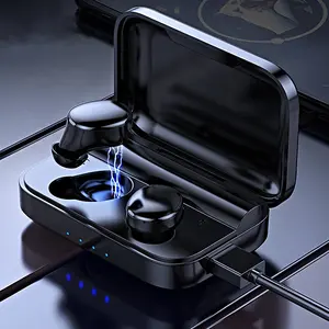 2022 hot S16 Black Cordless Earbuds In-Ear Headphones wireless v5.0 Portable Charging Case Earphones 5V 1A power bank Headsets