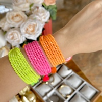 Bracelet de perles de cristal de guérison en pierre précieuse naturelle de 3mm fait à la main bracelet réglable avec glands en cristal coloré vente en gros