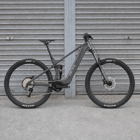 Vélo électrique de montagne EM19E KOZO à transmission intermédiaire en fibre de carbone avec batterie au lithium 48V, autonomie de 150 km, freins à disque hydrauliques