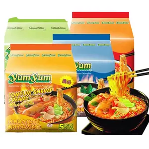 Wholesale Tom Yum Goong Flavor Barreled Instant Noodles Night Snack Noodles Imported Instant Food From Thailand